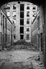 Akroyd mill copley near halifax before demolition
